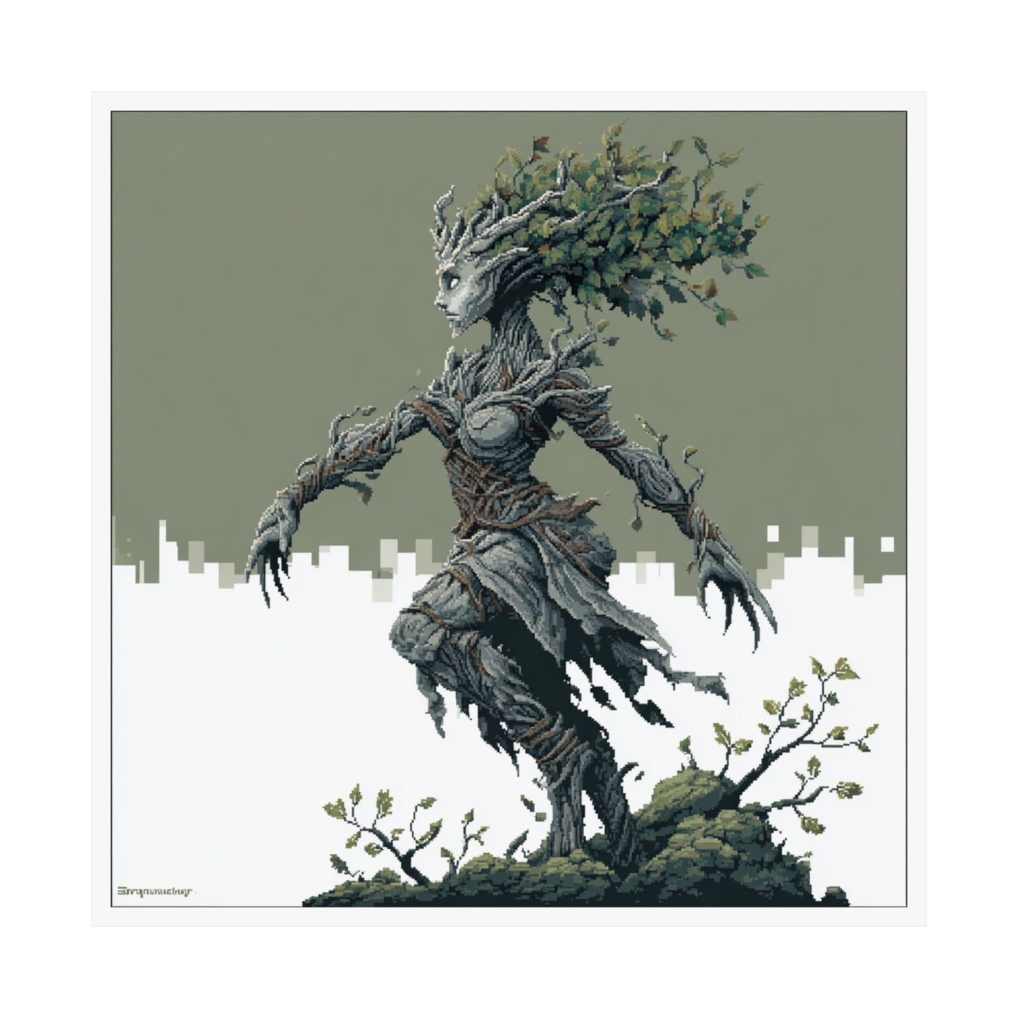 Whimsical Nature Art Prints, Stylish Home Decor, Eco-Friendly Wall Art, Greenery Lover Gift, Fantasy Vertical Posters