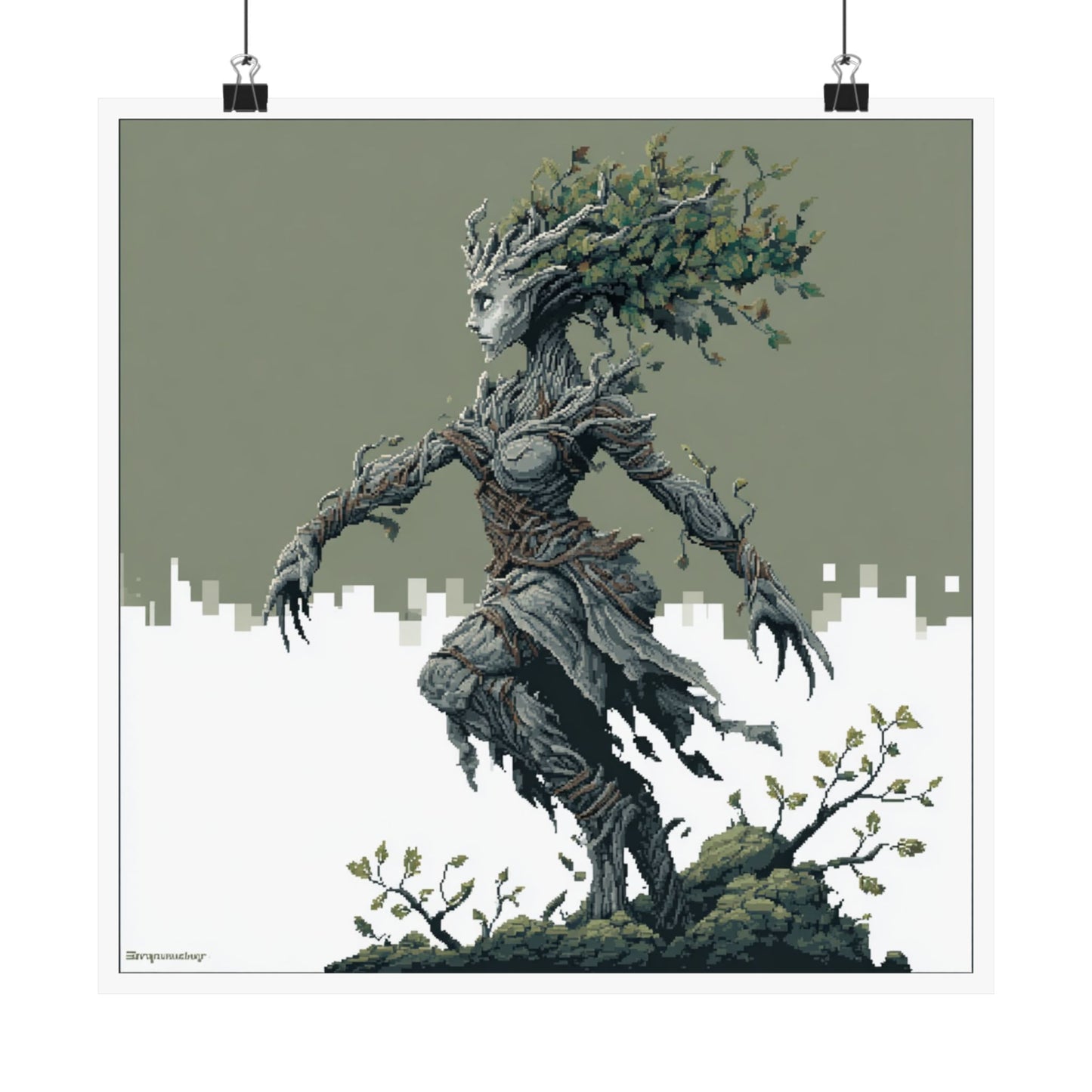Whimsical Nature Art Prints, Stylish Home Decor, Eco-Friendly Wall Art, Greenery Lover Gift, Fantasy Vertical Posters