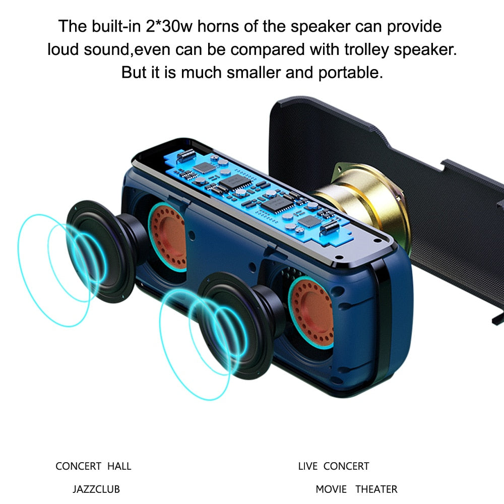 XDOBO X8 60W Portable Bluetooth Speakers