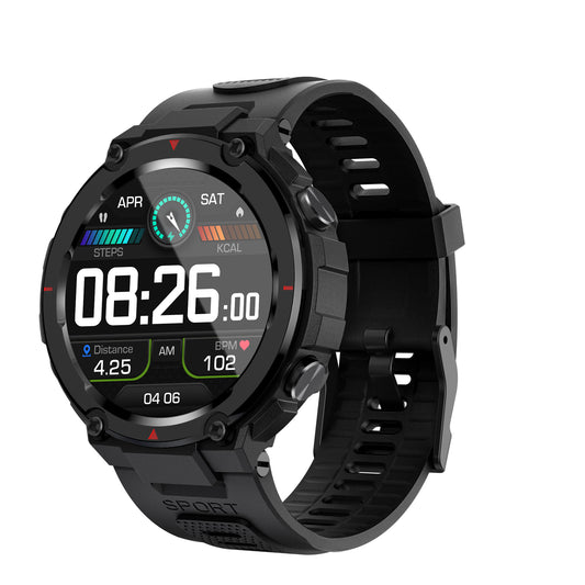 New Outdoor Sports Smart Watch 1.32 Inch HD Heart Rate Blood Oxygen GPS Beidou Triple Satellite Positioning