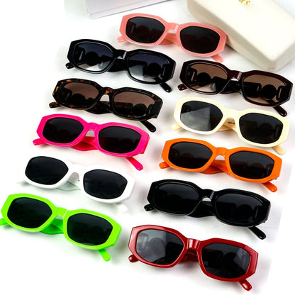 New retro sunglasses for men and women with diamond shaped metal large head personalized sunglasses