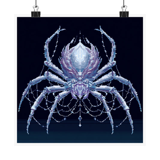 Elegant Spider Art Print, Gothic Wall Decor, Home Office Art, Halloween Decor, Dark Aesthetic Poster, Gift for Horror Fans