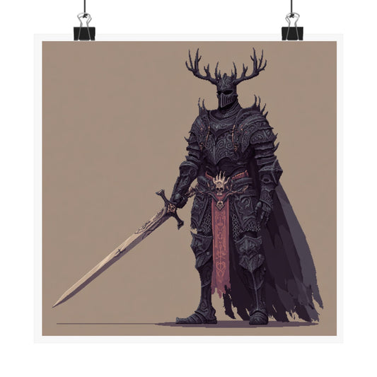 Epic Fantasy Warrior Matte Vertical Posters, Home Decor, Wall Art, Gaming Room Decor, Gift for Gamers, Unique Artwork