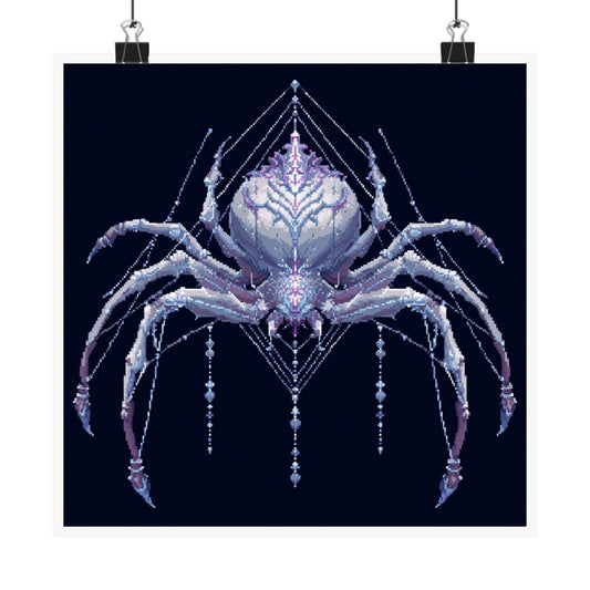 Elegant Spider Art Print, Gothic Home Decor, Dark Aesthetic Wall Art, Unique Gift for Halloween, Alternative Wall Decor