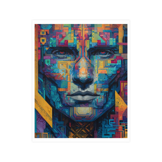 Vibrant Abstract Wall Art Poster, Modern Home Decor, Colorful Art Print, Unique Gift for Art Lovers, Contemporary Style Decoration