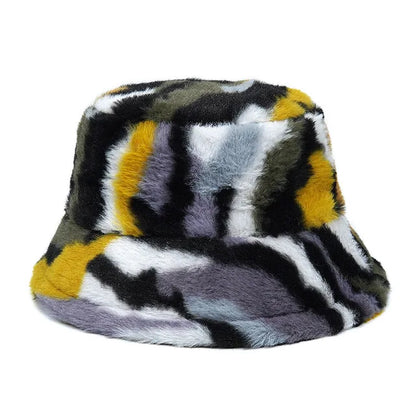 Faux Fur Fisherman Hat