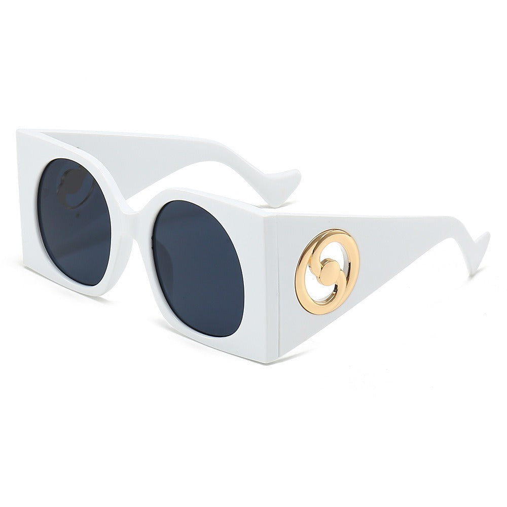 New Sunglasses, European and American Personalized Network Popular INS, Same Diamond Glasses, Fashion Street Photo Sunglasses