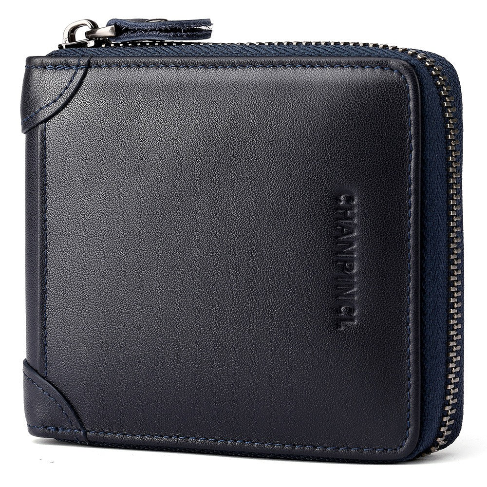 Leather Zipper Wallet