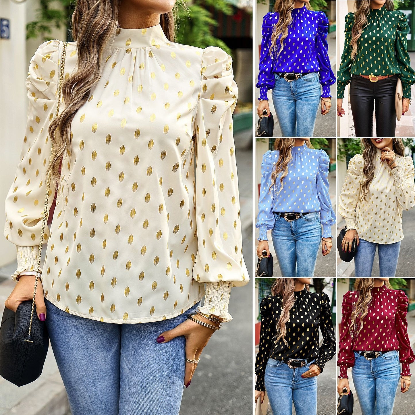 round neck long sleeved shirt