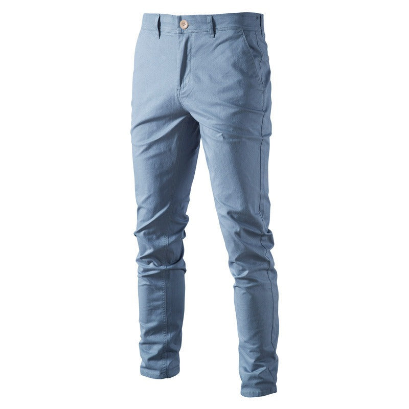 Autumn New Men's Casual Pants Breathable Men's Wear Japanese Youth Business Versatile Thickened Cotton Pants