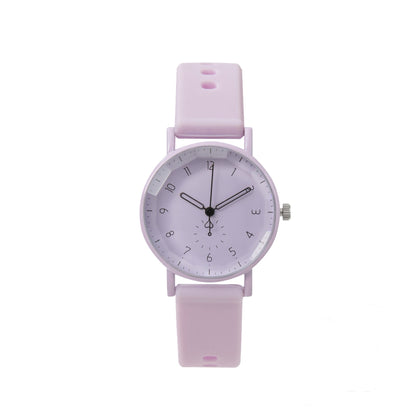 New College Style Silicone Watch Minimalist Macaron Small Fresh Digital Face Hollow Needle Student Watch