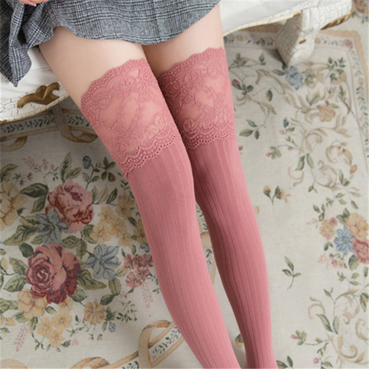 Vertical Stripe Stockings