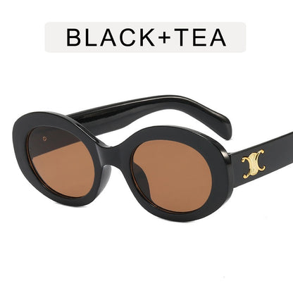 Retro Oval Frame Sunglasses New Macaron Small Frame Sunglasses Fashion Trend Sunglasses