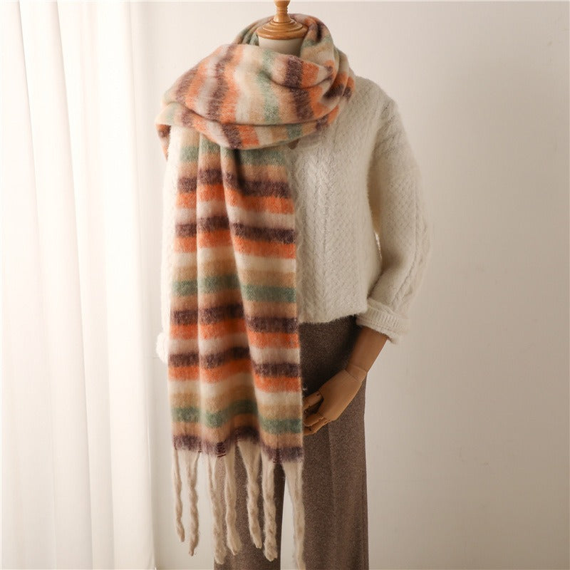 Thick Striped scarf