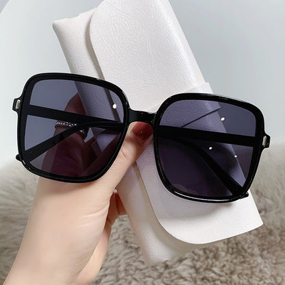 Rice nail square sunglasses Women's shades gradient trend UV protection