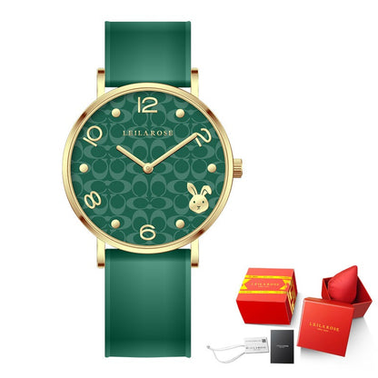 Year of the Rabbit Limited Zodiac Watch Fashion Waterproof Sunlight Light Luxury Women's Quartz Watch