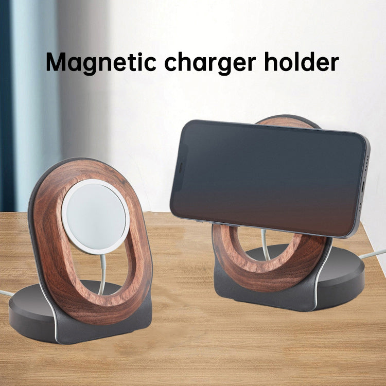 Walnut Wireless Magnetic Charger