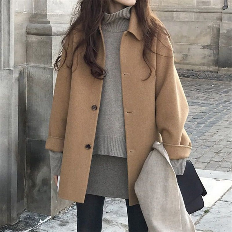 Retro British style woolen jacket trend