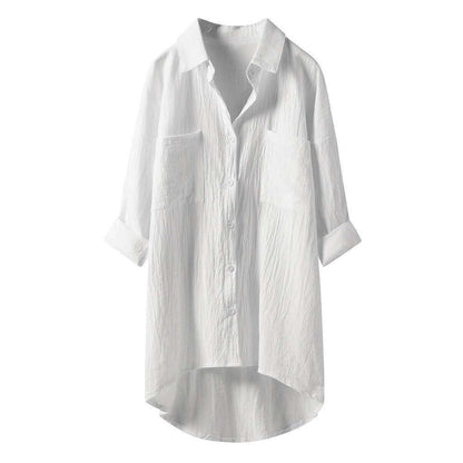 Long sleeved Cotton Linen Shirt