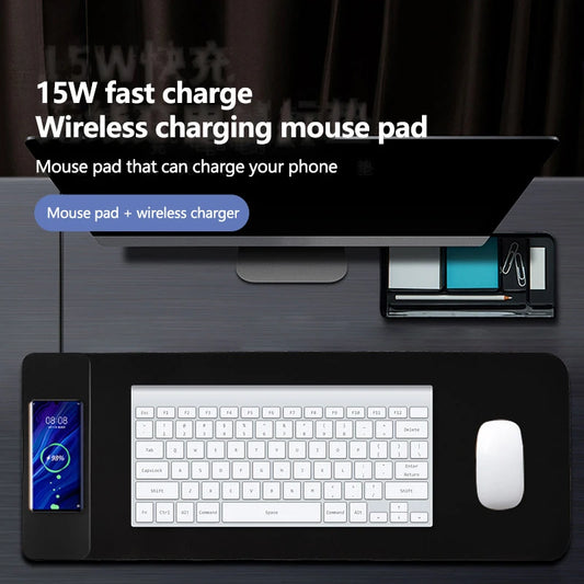 15W wireless charging mouse pad