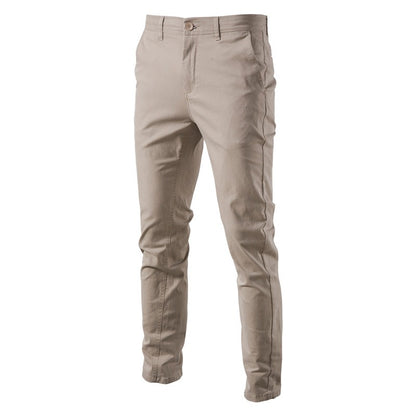 Autumn New Men's Casual Pants Breathable Men's Wear Japanese Youth Business Versatile Thickened Cotton Pants