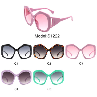New Y2K Sunglasses for Men and Women Large Frame Polygon Future Technology Glasses High Quality Sunglasses