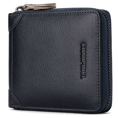 Leather Zipper Wallet