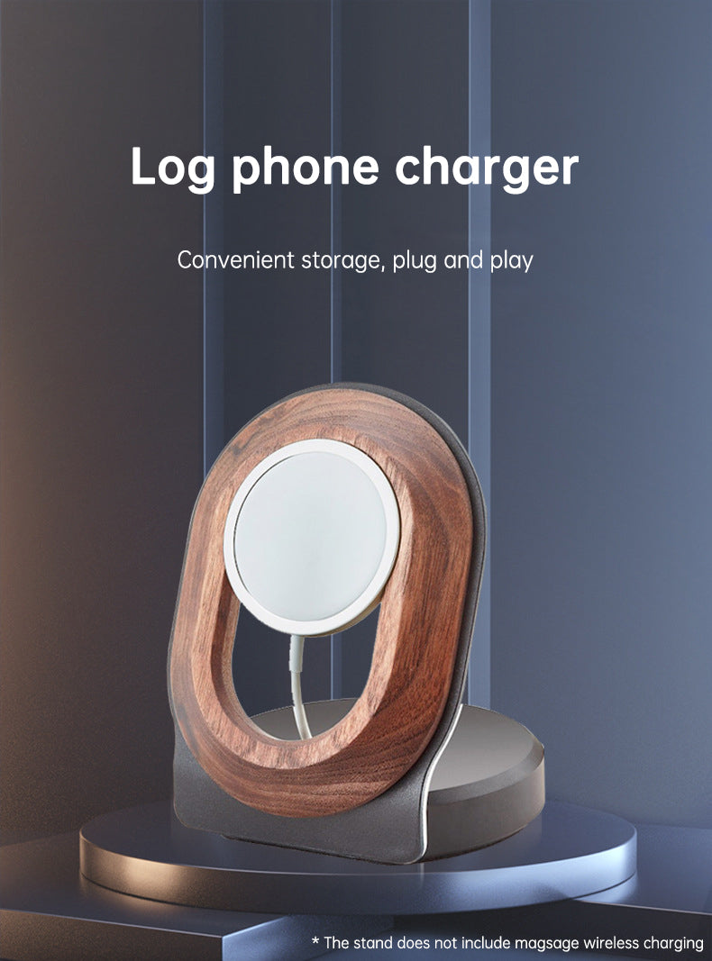 Walnut Wireless Magnetic Charger