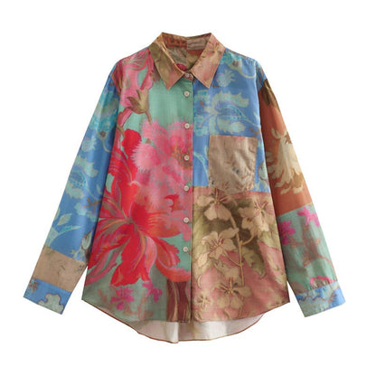 Women Vintage Casual Blouse