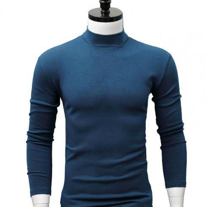 High Collar Slim Long Sleeve Sweater