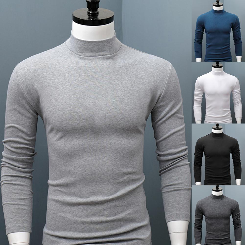 High Collar Slim Long Sleeve Sweater